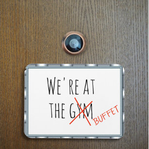 Lustiger Kreuzfahrt-Türmarker Im Fitnessstudio-Buf Magnet