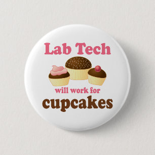 Lustiger Kuchen-Entwurfs-LabradorTech Button