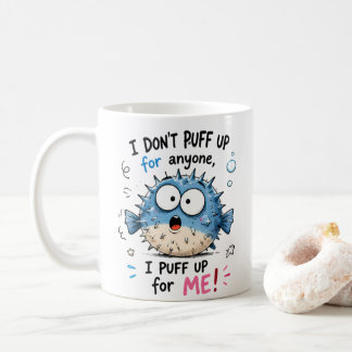Lustiger Kugelfisch-Kinderpullover | Ich blähe mic Kaffeetasse