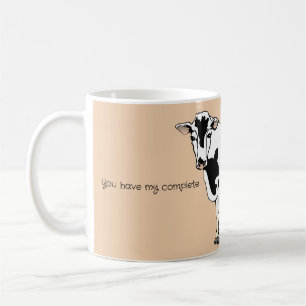 Lustiger Kuh-Humor-Kaffeebecher Kaffeetasse