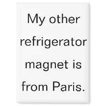 Lustiger Kühlschrank aus Paris