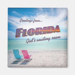 Lustiger Kühlschrankmagnet Floridas