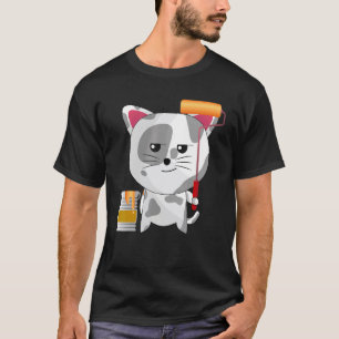 Lustiger Künstler Katzenmalerei Profi für Maler T-Shirt