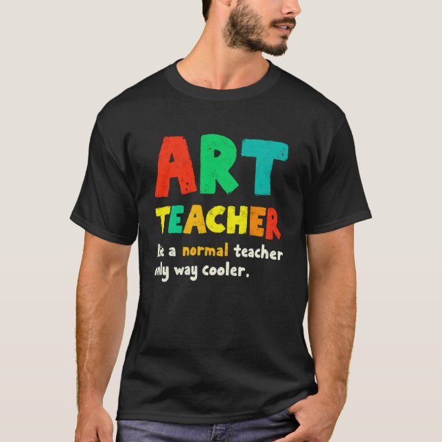 Lustiger Kunstschul-Lehrer Tee wie ein Normaler nu (Vorderseite)