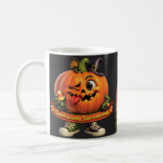 Lustiger Kürbis Halloween Kaffeetasse