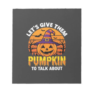 Lustiger Kürbis Halloween Wortspiel Design2 (1)_1 Notizblock