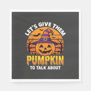 Lustiger Kürbis Halloween Wortspiel Design2 (1)_1 Serviette