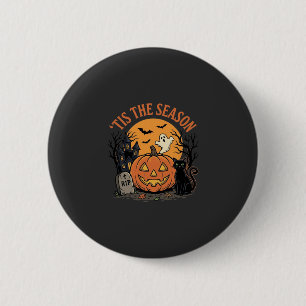 Lustiger Kürbis Halloween Wortspiel Design2 (2)_1 Button