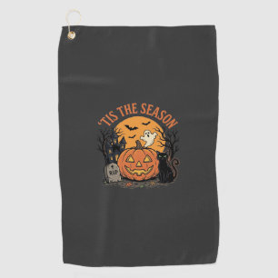Lustiger Kürbis Halloween Wortspiel Design2 (2)_1 Golfhandtuch