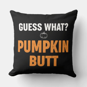 Lustiger Kürbis Hintern Halloween-Design Kissen