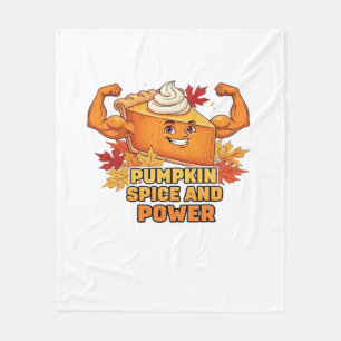 Lustiger Kürbiskuchen Thanksgiving Oversized T-Shi Fleecedecke