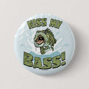 Lustiger Kuss meine Bass-Geschenk-Ideen für Button