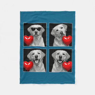 Lustiger Labrador Retriever Fotobox Hundeliebhaber Fleecedecke
