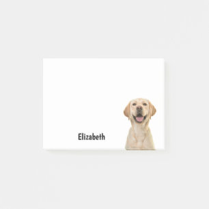 Lustiger Labrador Retriever Hund personalisierter  Post-it Klebezettel
