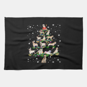 Lustiger Labrador Retriever Weihnachtsbaum Classic Geschirrtuch