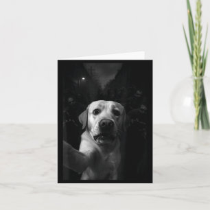 Lustiger Labrador-Selfie Zombie Halloween Hund Karte