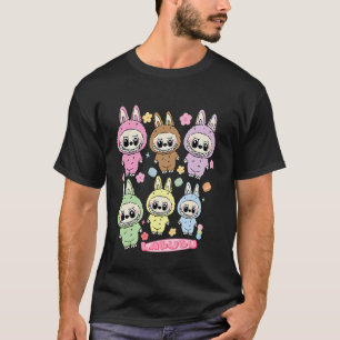 Lustiger Labubu-Fan Süße Labubu Die Monster Frauen T-Shirt