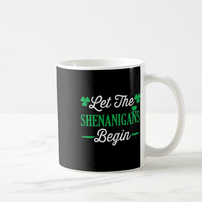 Lustiger Lass den Schabernack zu St. Patrick begin Kaffeetasse (Rechts)