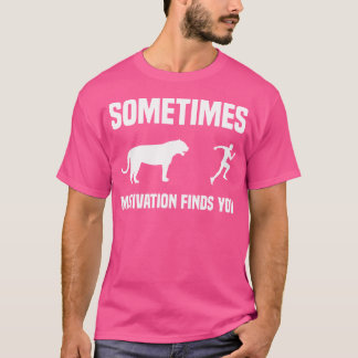 Lustiger Lauf Sport Läufer Tiger Motivation Findet T-Shirt