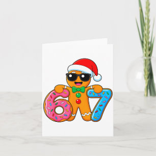 Lustiger Lebkuchen Sechs Sieben 67 Eis Drip Chri Karte