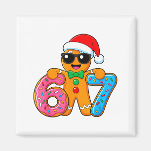 Lustiger Lebkuchen Sechs Sieben 67 Eis Drip Chri Magnet