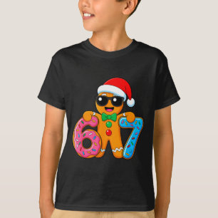 Lustiger Lebkuchen Sechs Sieben 67 Eis Drip Chri T-Shirt