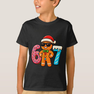 Lustiger Lebkuchen Sechs Sieben 67 Eis Drip Chri T-Shirt