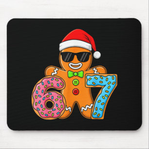 Lustiger Lebkuchen Sechs Sieben 67 Eis Drip Weihna Mousepad