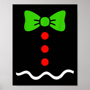 Lustiger Lebkuchen-Weihnachtsplätzchen-Xmas-Kostüm Poster