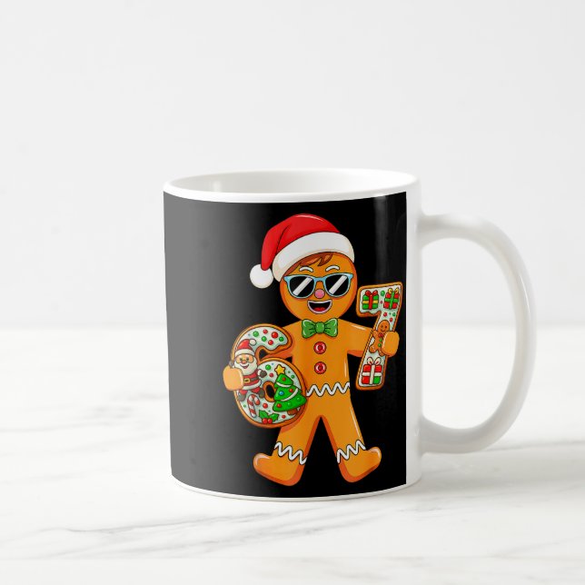 Lustiger Lebkuchenmann Sechs Sieben 67 Weihnachten Kaffeetasse (Rechts)
