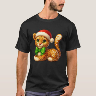 Lustiger Lebkuchenmann Tiger Weihnachts-Shirts Dam T-Shirt