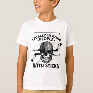 Lustiger, legaler Schlagstock-Schädel-Eis T-Shirt