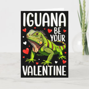 Lustiger Leguan sei Dein Valentinstag Karte