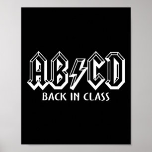 Lustiger Lehrer Abcd Rocks Byck Zur Schule Byck In Poster
