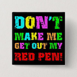 Lustiger Lehrer Button