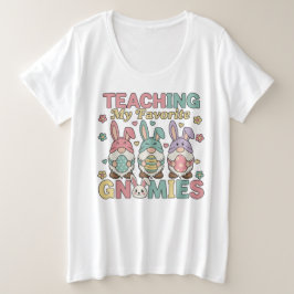 Lustiger Lehrer-Gnom, der meine Lieblings-Gnomen u Große Größe T-Shirt