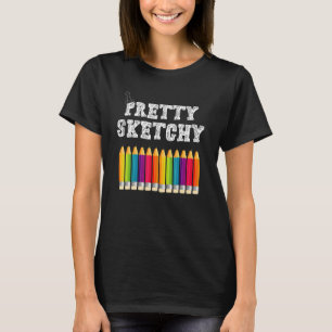 Lustiger Lehrer Humor Ziemlich zweifelhafte Buntst T-Shirt