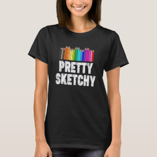 Lustiger Lehrer Humor Ziemlich zweifelhafte Buntst T-Shirt