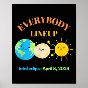 Lustiger Lehrer Sonnenfinsternis 8. April Poster