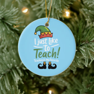 Lustiger Lehrer Weihnachten Unterrichten ist mein Keramik Ornament
