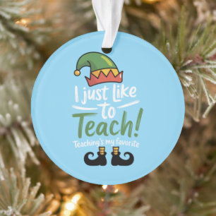 Lustiger Lehrer Weihnachten Unterrichten ist mein  Ornament