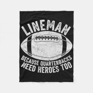 Lustiger Leitungsmann, weil Quarterbacks auch Held Fleecedecke