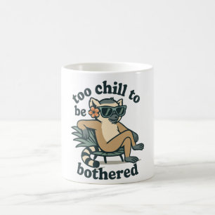 Lustiger Lemur Zu Chilliert Um Sich Zu Ärgern Mada Kaffeetasse