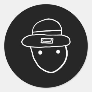 Lustiger Leprechaun Amateur-Sketch-Meme Irischer S Runder Aufkleber