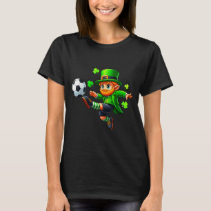 Lustiger Leprechaun Irischer Fußball St. Patrick M T-Shirt