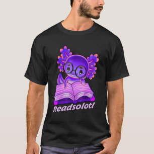 Lustiger lesender Fisch Bücher Leguan Axolotl Read T-Shirt