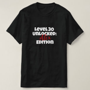 Lustiger Level [Alter] Freigeschaltet [Name] Editi T-Shirt