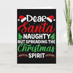 Lustiger Lieber Santa Unartig Aber Weihnachten Ver Karte