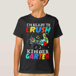 Lustiger LKW Autismus Puzzle Crush Kinderzimmer zu T-Shirt