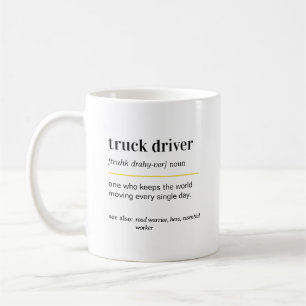 Lustiger LKW-Fahrer-Geschenk-Kaffeebecher Kaffeetasse